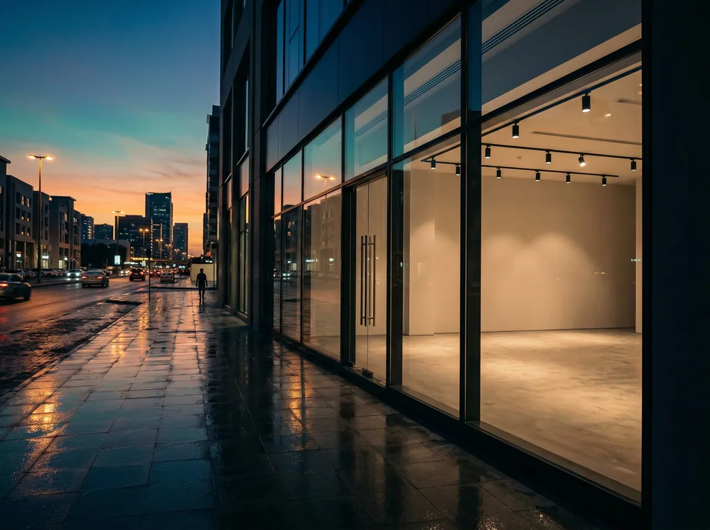 Empty retail storefront illustrating vacancy leakage