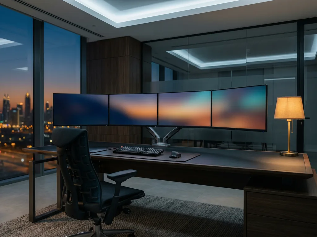 Executive reviewing manually reconciled Excel spreadsheets