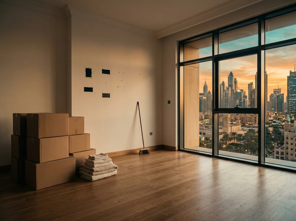 Disputed move-out inspection with paper checklists